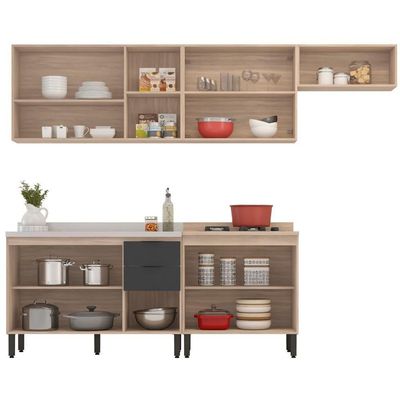 Cozinha Modulada 5 Peças Frcz6 Avena Grafito