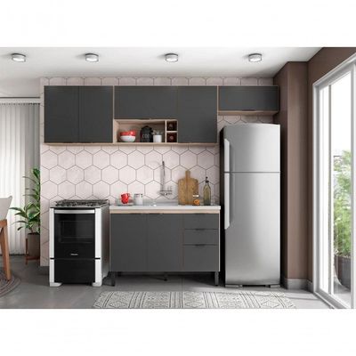 Cozinha Modulada 4 Peças Frcz5 Avena Grafito