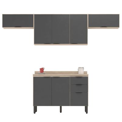 Cozinha Modulada 4 Peças Frcz3 Avena Grafito