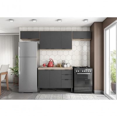 Cozinha Modulada 4 Peças Frcz3 Avena Grafito
