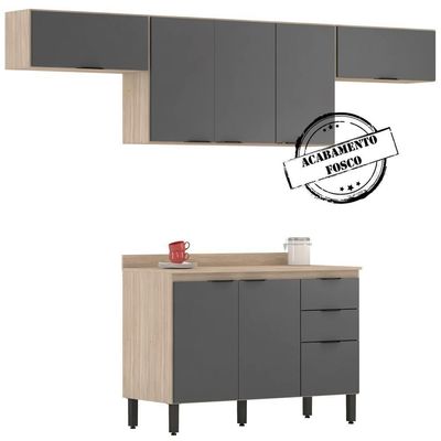Cozinha Modulada 4 Peças Frcz3 Avena Grafito