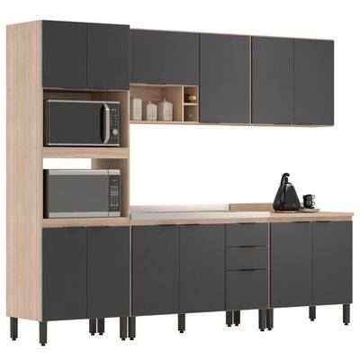 Cozinha Modulada 5 Peças Frcz1 Avena Grafito