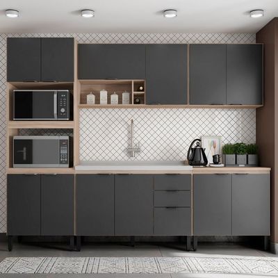 Cozinha Modulada 5 Peças Frcz1 Avena Grafito