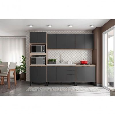 Cozinha Modulada 5 Peças Fhr001 Avena Grafito