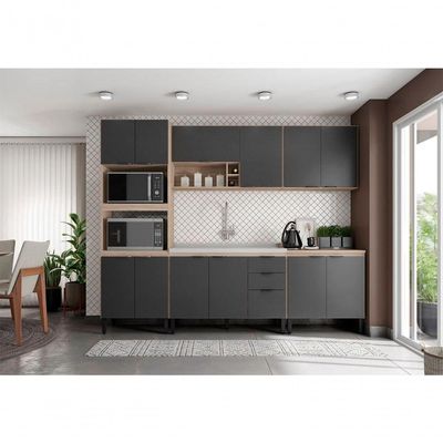 Cozinha Modulada 5 Peças Frcz1 Avena Grafito