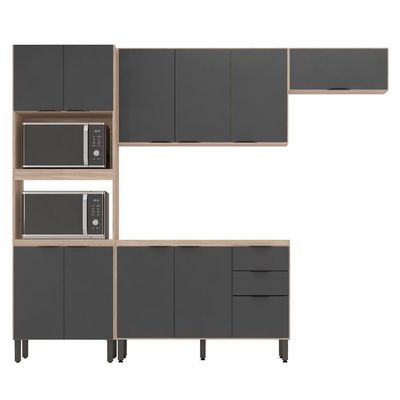 Cozinha Modulada 4 Peças Ftm004 Avena Grafito