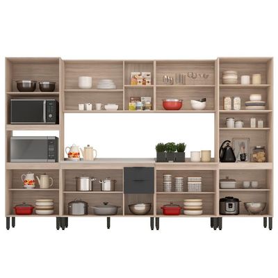 Cozinha Modulada 6 Peças Ftm006 Avena Grafito
