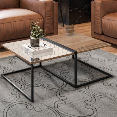 Mesa De Centro Decorativa Smart Estilo Industrial Demolição