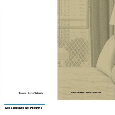Guarda Roupa Modulado Canto 1 Porta 83cm Branco Bronze