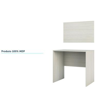 Escrivaninha Multiuso Compact e Painel 80cm Prime Legno Crema