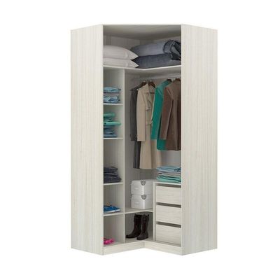 Guarda-roupa Canto 2 Portas Legno Crema Com Kashmir