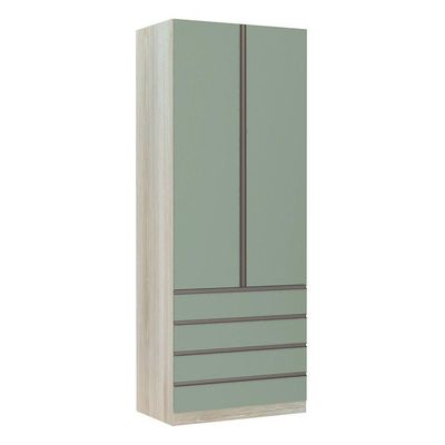 Guarda-roupa Solteiro 2 Portas 90 Cm Verde Jade