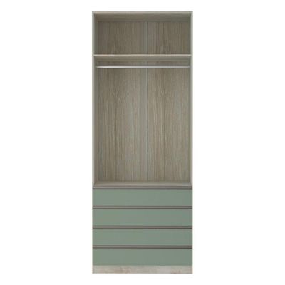 Guarda-roupa Solteiro 2 Portas 90 Cm Verde Jade