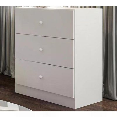 Comoda Infantil 03 Gavetas Louise Branco Reajl Moveis Branco