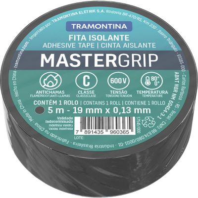 Fita Isolante Classe C 0,13x19 mm Tramontina Preta 5 m