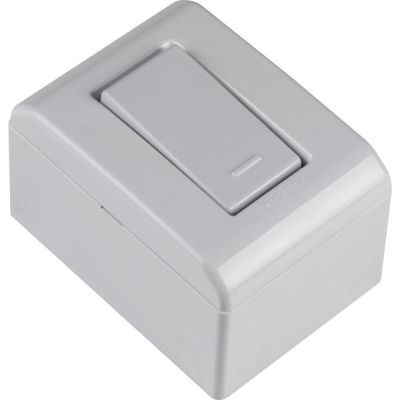 Caixa de Sobrepor com 1 Interruptor Paralelo 10 A 250 V Tramontina LizFlex Branca
