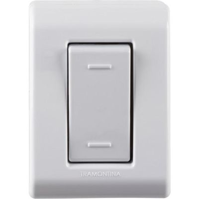 Caixa de Sobrepor com 1 Interruptor Paralelo 10 A 250 V Tramontina LizFlex Branca
