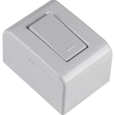 Caixa de Sobrepor com 1 Interruptor Paralelo 10 A 250 V Tramontina LizFlex Branca