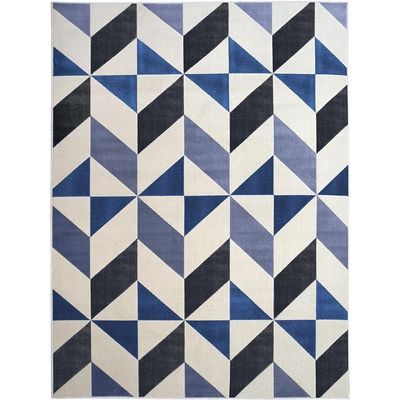 Tapete Para Sala Lyre Azul 2,00x2,50 São Carlos