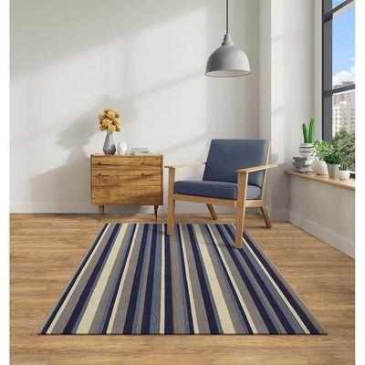 Tapete Para Sala Metropole Azul 1,00x1,50 São Carlos