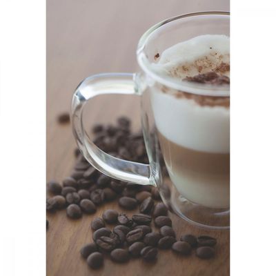Conjunto de Xícaras Tramontina para Café e Chá Vidro Duplo com Alças 2 Peças