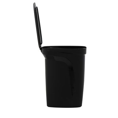 Lixeira Tramontina Compact 10L em Polipropileno Preto com Haste em Aço Galvanizado