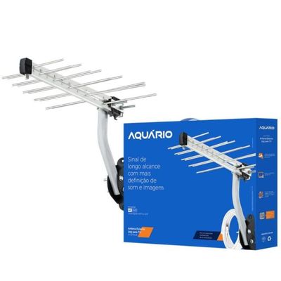 Antena Externa Aquário LOG para TV 20 Elementos - LU-20 PLUS