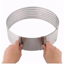Aro Cortador Para Bolo 7 Camadas Aço Inox Ajustavel Carol