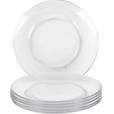 Conjunto de 24 Pratos de Vidro Raso 23cm Astral Duralex