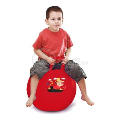 Bola De Saltar Pula Pula Infantil Brinquedo 35Cm - Vermelho