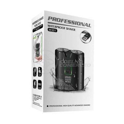 Kemei Professional W301 Mini Barbeador E Aparador Elétrico