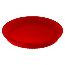 Forma De Silicone Para Torta - Redonda 26cm - Vermelha