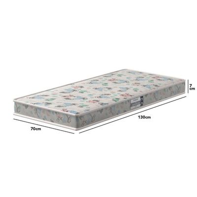 Colchão Para Berço Espuma D18 70x130x07cm Baby Cinza