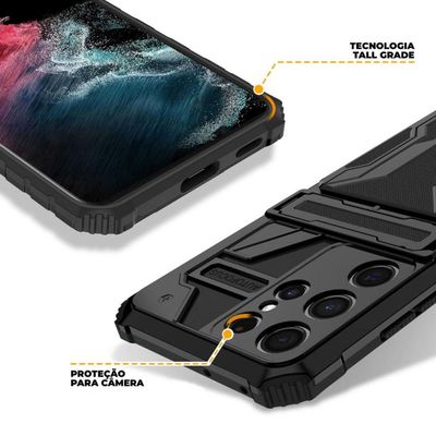 Capa Guardian para Samsung Galaxy S22 Ultra - Preta - Gshield
