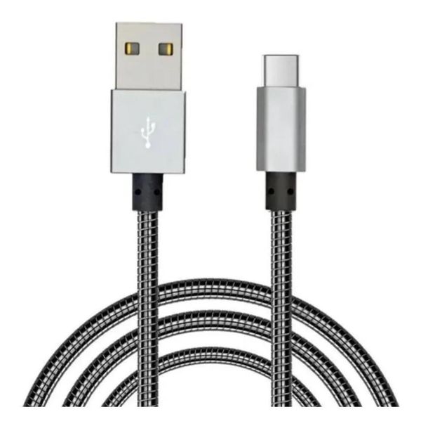 Cabo Carregador Usb V8 Micro Usb Android Metal Reforçado Kingo