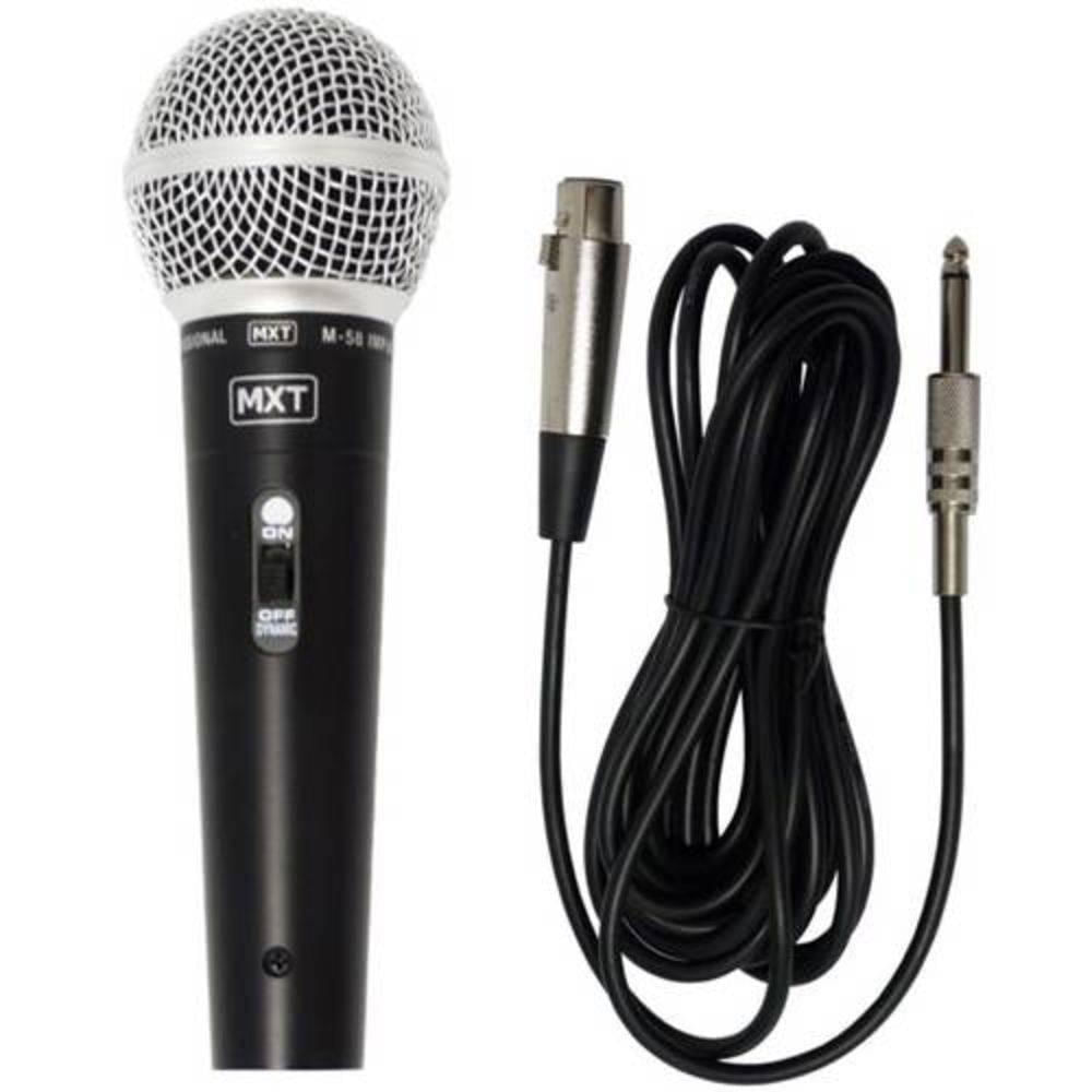 Microfone com Fio Dinâmico Profissional Performance Sound - Preto