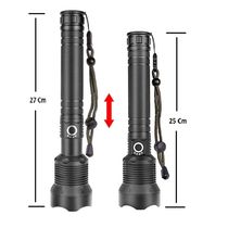 Lanterna Led XHL-P90 Super Potente Em Alumínio Com 2 Baterias Recarregaveis BM-8503