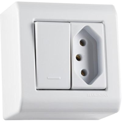 Caixa Sobrepor 1 Interruptor Simples 10 A 250 V Tramontina