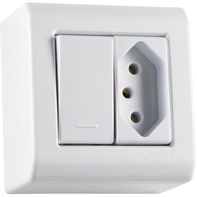 Caixa Sobrepor 1 Interruptor Simples 10 A 250 V Tramontina