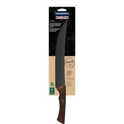 Faca para Carne Tramontina Churrasco Inox Cabo Madeira 10 "