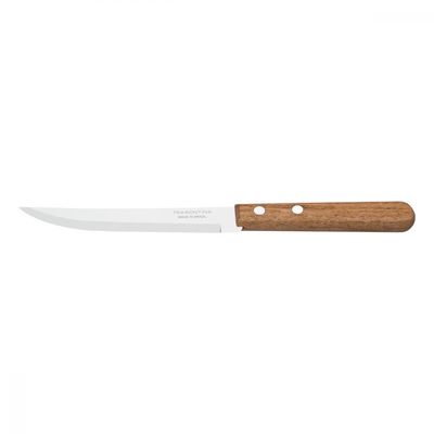 Faca Churrasco Tramontina Dynamic Inox Fio Liso Cabo Natural