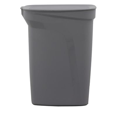 Lixeira Tramontina Compact 10L em Polipropileno Cinza com Haste em Aço Galvanizado