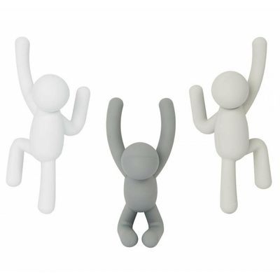 Conjunto Gancho Cabideiros De Parede 3 Peças Sortidos- Umbra