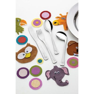 Jogo Talheres Infantil Tramontina Baby Inox Desenho 2 Peças