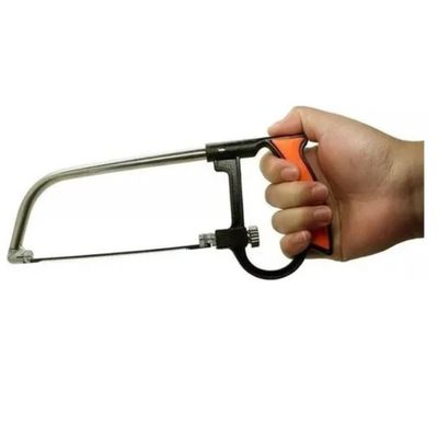 Mini Arco De Serra Serrote Ajustável 7 Peças 7x1 Corta Aluminio Madeira Tubos Borracha Artesanato