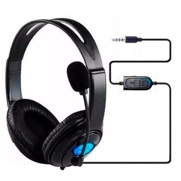 Fone De Ouvido Headset Estéreo Para Ps4 Playstation 4 com Microfone