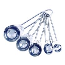 Colheres Medidoras Inox com 5 Unidades