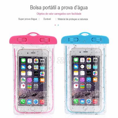 Bolsa Case Capa Proteção A Prova D`Água Celular Smartphon