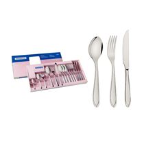 Faqueiro Laguna 24pçs Inox Com Facas De Churrasco 66906/575