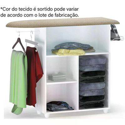 Tabua De Passar Roupas 1 Porta Mariana Branco Preto